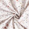 Tissu en coton Popeline branches de fleurs discrètes – argent/beige clair,  thumbnail number 3
