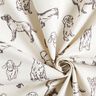 Tissu de décoration Canvas Chiens – crème/gris,  thumbnail number 3