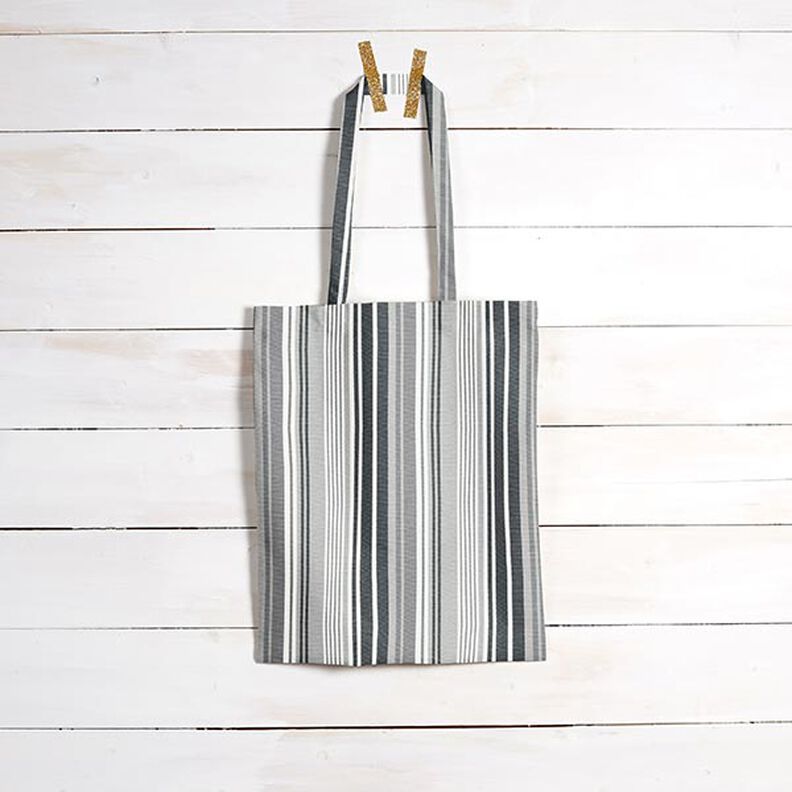 Toile pour store banne Rayures mixtes – gris clair/gris foncé,  image number 8