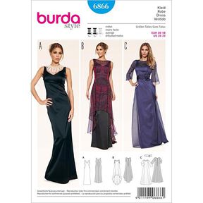 Robe de soirée / sur-robe Burda 6866, 