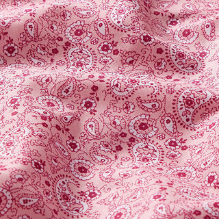 Tissu en coton Cretonne Paisley – rose, 