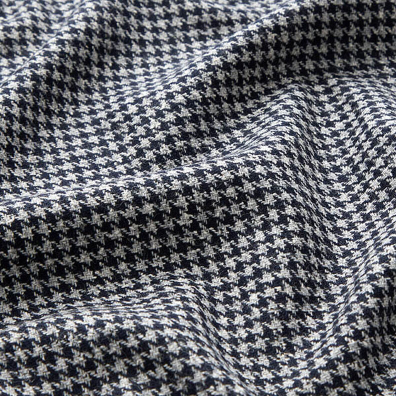 Tissu pour manteau Pepita Carreaux – bleu marine, image number 2