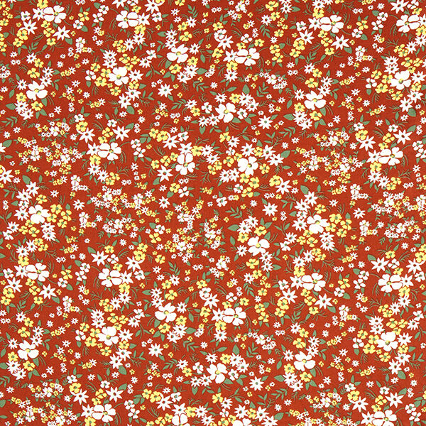 Tissu en viscose prairie fleurie – bronze,  image number 1