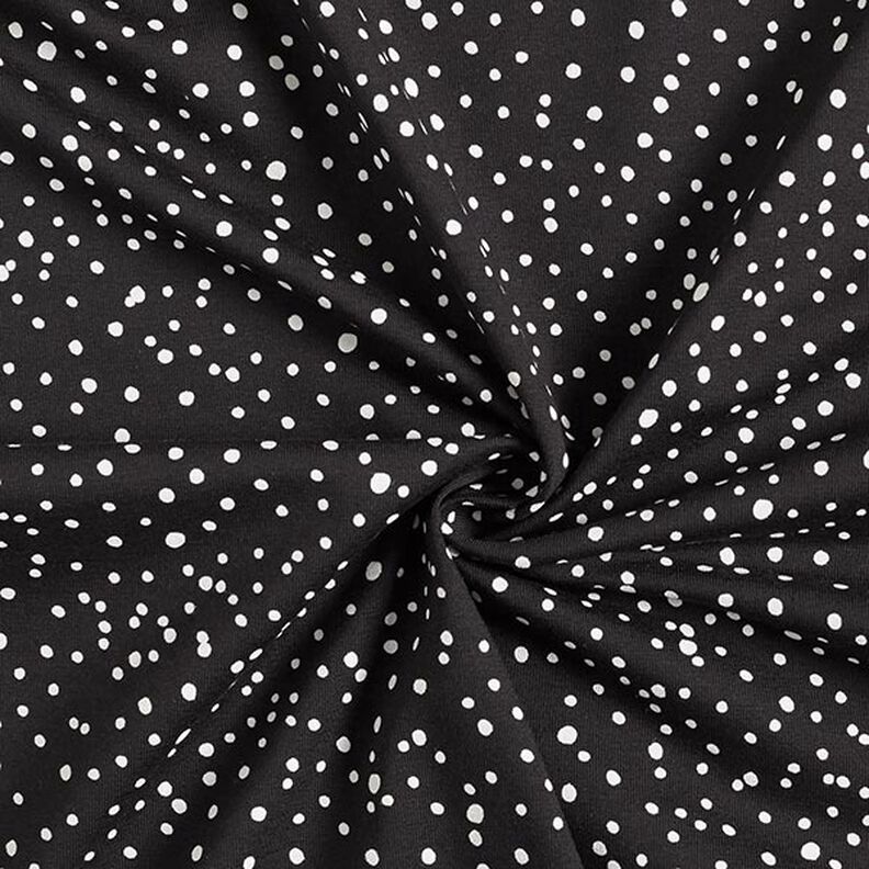 Jersey de coton Pois irréguliers – noir, image number 3