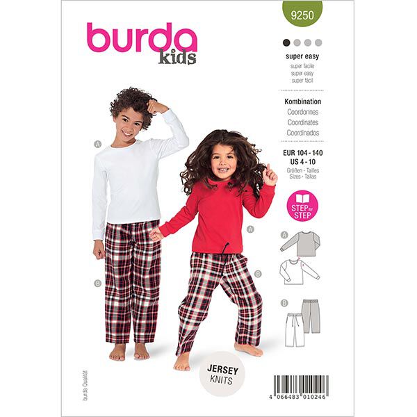 Combinaison | Burda 9250 | 104-140, image number 1