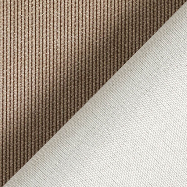 Tissu de revêtement Velours milleraies – beige foncé,  image number 3