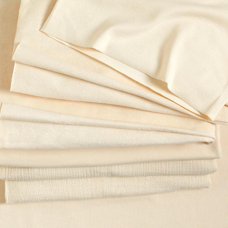 Tissu en coton aspect lin écru – nature,  image number 4