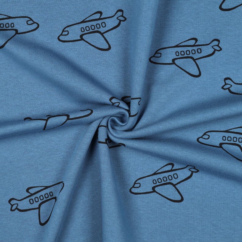 Sweatshirt gratté Avions | Poppy Fabrics – bleu jean, image number 3