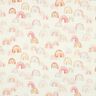 Tissu double gaze de coton Arcs-en-ciel colorés Impression numérique | Poppy Fabrics – ivoire/saumon,  thumbnail number 1