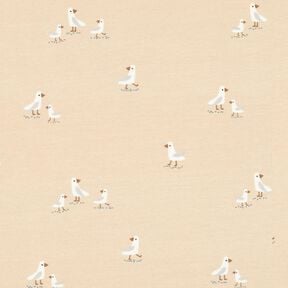 Jersey coton Douces mouettes – noix de cajou, 