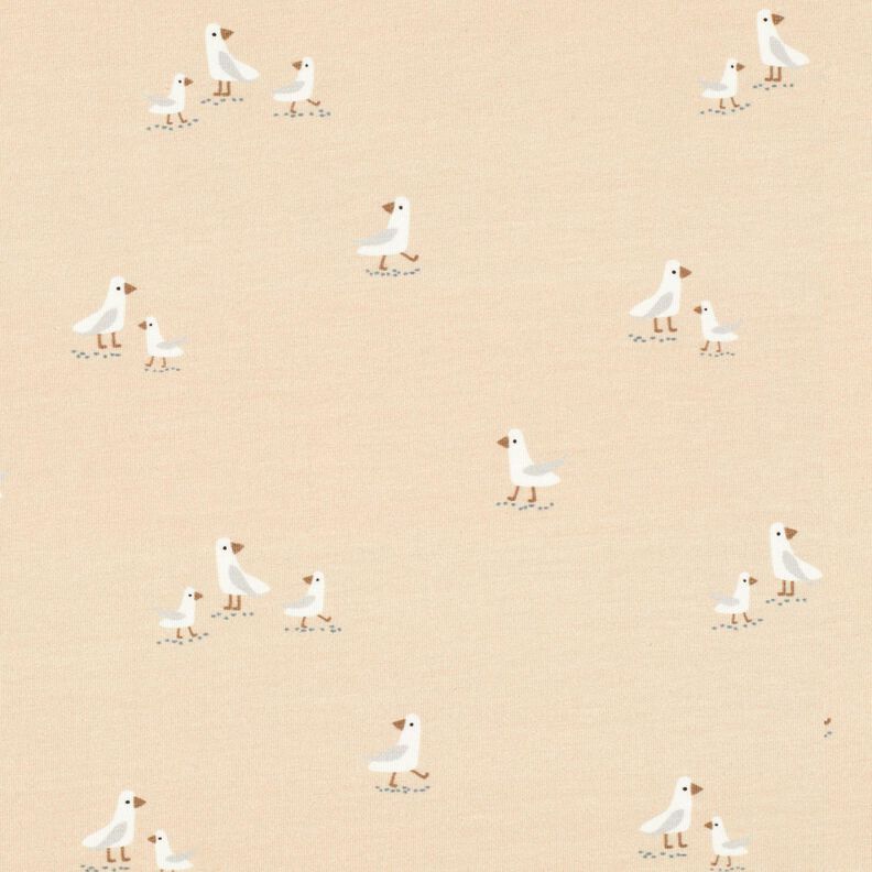 Jersey coton Douces mouettes – noix de cajou,  image number 1