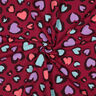 Sweatshirt gratté Cœurs multicolores | Poppy Fabrics – framboise,  thumbnail number 3