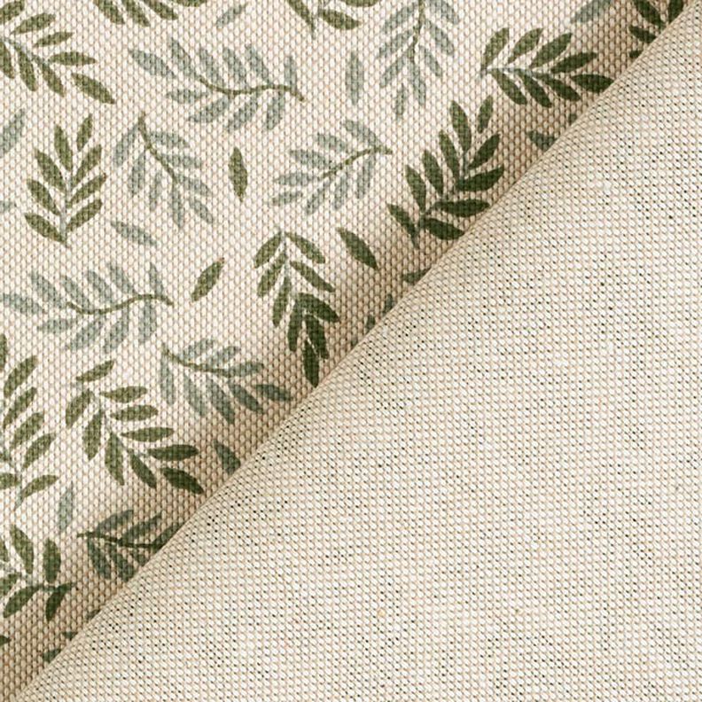 Tissu de décoration Semi-panama Feuilles délicates – nature, image number 6