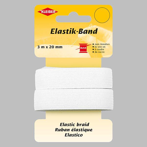 Bande élastique [3 m] – blanc | Kleiber,  image number 1
