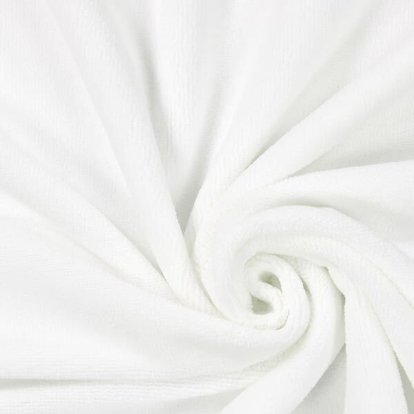 Tissu éponge Bambou – blanc – Échantillon, image number 1