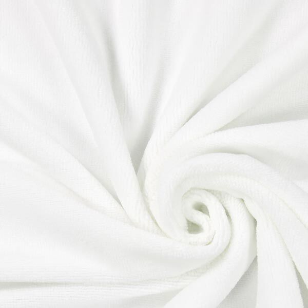 Tissu éponge Bambou  – blanc – Échantillon,  image number 1