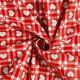 Tissu en coton Cretonne Carreaux Vichy et cœurs – rouge – Échantillon,  thumbnail number 3