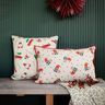 Tissu de décoration Semi-panama Rameaux de Noël – nature/vert sapin,  thumbnail number 6
