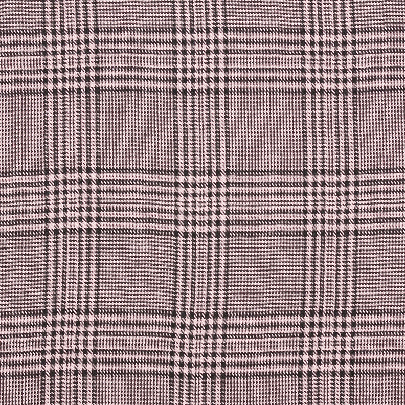 Tissu viscose Prince-de-galles – vieux rose/noir,  image number 1