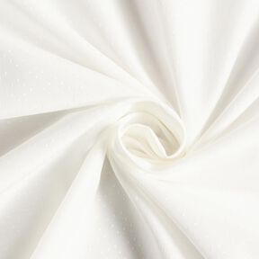 Tissu de satin pour chemisier &agrave; pois &ndash; blanc, 