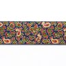 Ruban élastique Paisley [ 3,5 cm ] – bleu marine/vert,  thumbnail number 1