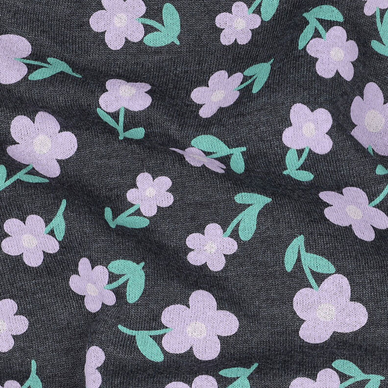 Sweatshirt Fleurs | by Poppy – anthracite/mauve,  image number 2