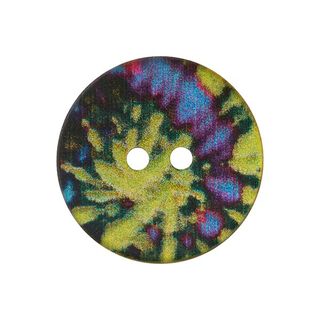 Bouton nacré 2 trous  – mélange de couleurs, 