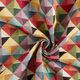 Tissu décoratif Gobelin losanges rétro colorés,  thumbnail number 3