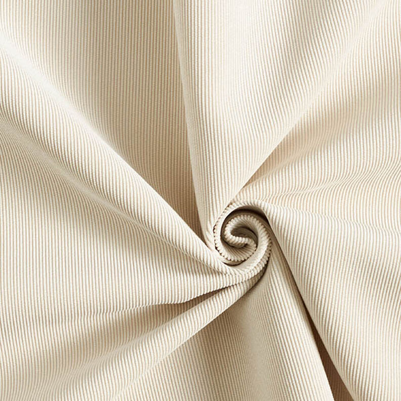 Tissu de revêtement Velours milleraies – écru,  image number 1