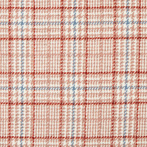 Tissu pour manteau Carreaux & pied-de-poule – blanc/vieux rose, 