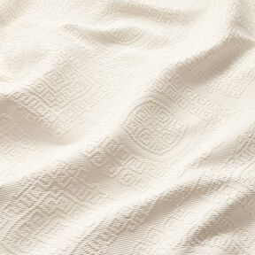 Tissu de décoration Jacquard losanges décoratifs 275 cm – écru, 