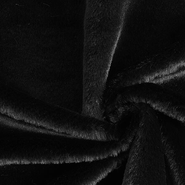 Tissu de revêtement Fourrure synthétique – noir – Échantillon,  image number 1