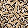 Tissu viscose abstrakte Linien – noir/or rose,  thumbnail number 1