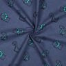 Flanelle coton Dinosaures effrontés | Poppy Fabrics – bleu jean/vert émeraude,  thumbnail number 3