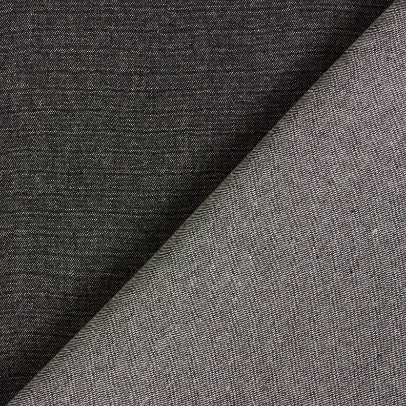 Denim de coton moyen – noir,  image number 3