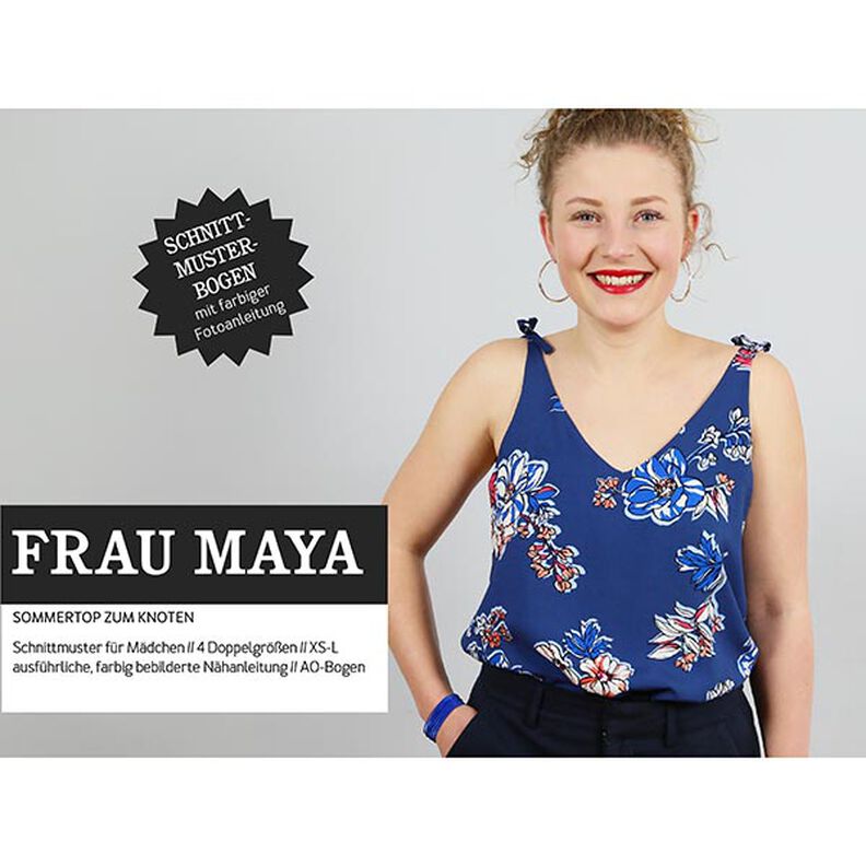 FRAU MAYA - Débardeur d'été à nouer, Studio Schnittreif | XS - L,  image number 1