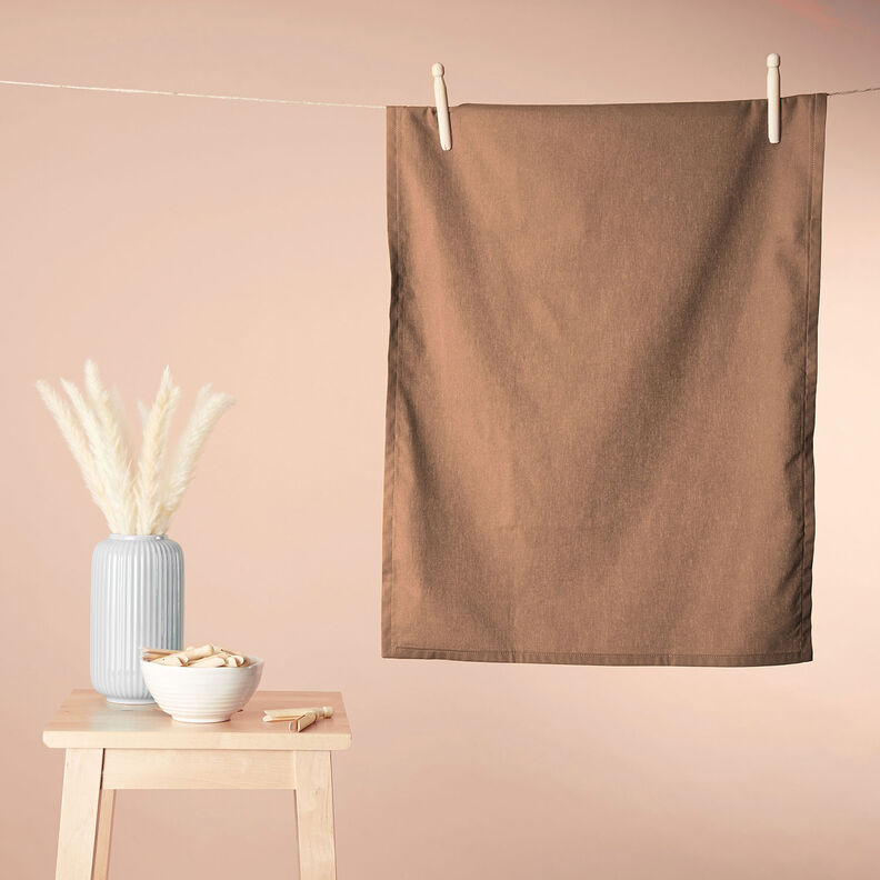 Tissu en coton Cretonne Uni – cannelle,  image number 8