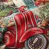 panneau décoratif Gobelin Vespa – carmin/beige clair,  thumbnail number 2