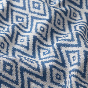 Tissu d'extérieur jacquard Ethno – bleu, 