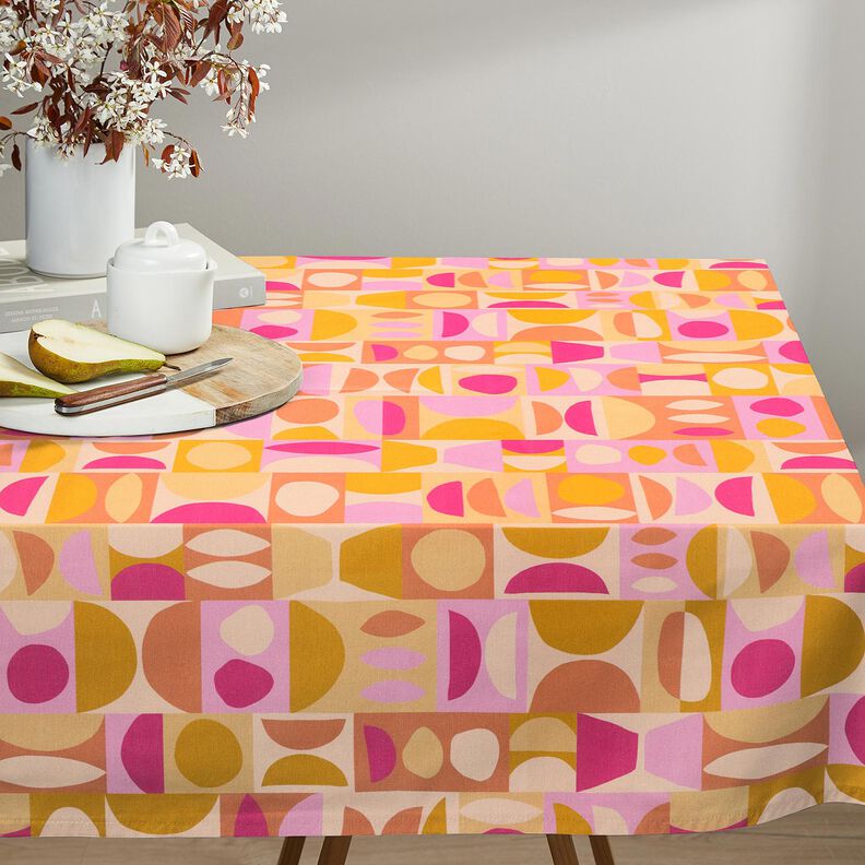 Tissu de décoration Semi-panama Variations colorées – jaune clair/violet pastel,  image number 9