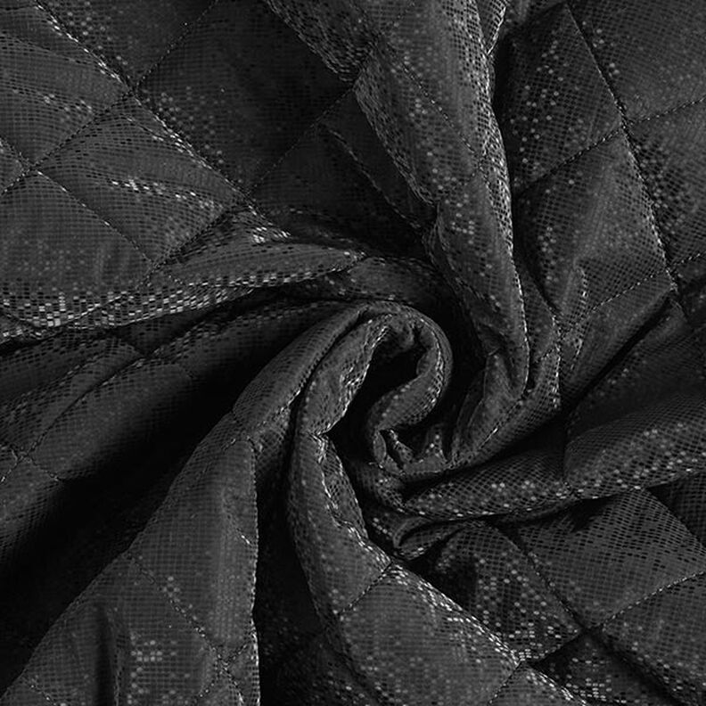 Tissu matelassé Losanges – noir,  image number 4