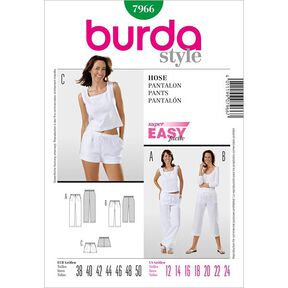 Pantalon, Burda 7966, 