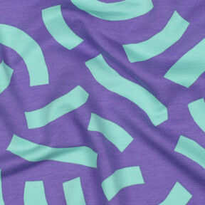 French Terry Playful | Nerida Hansen – lilas/turquoise clair, 