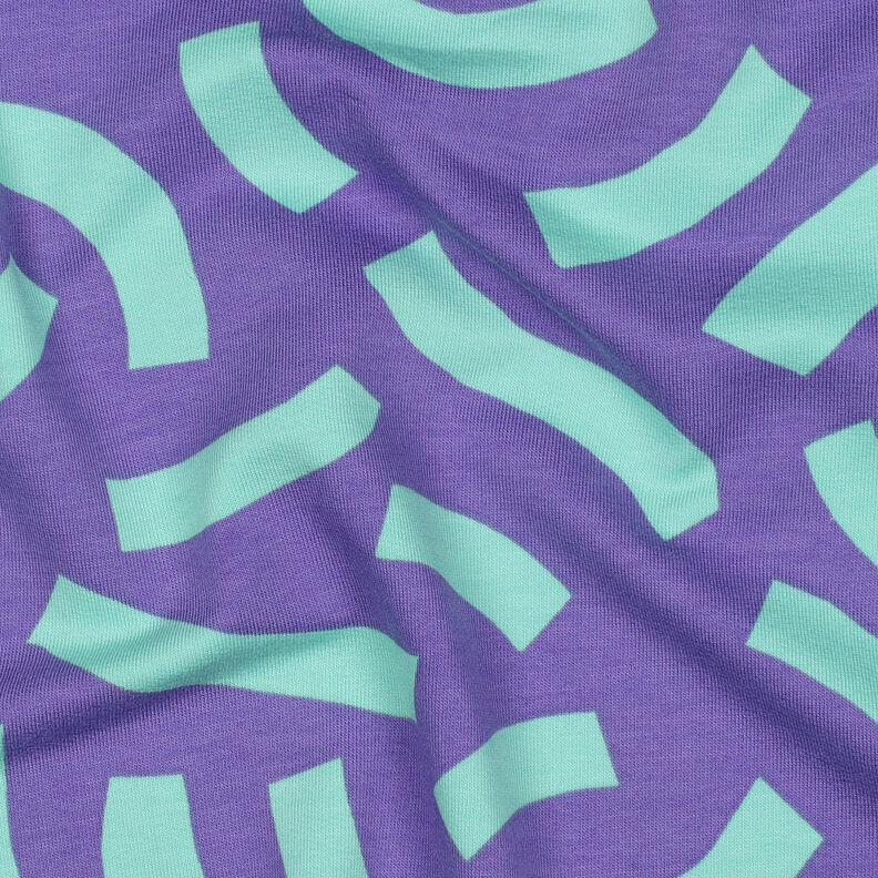 French Terry Playful | Nerida Hansen – lilas/turquoise clair,  image number 2