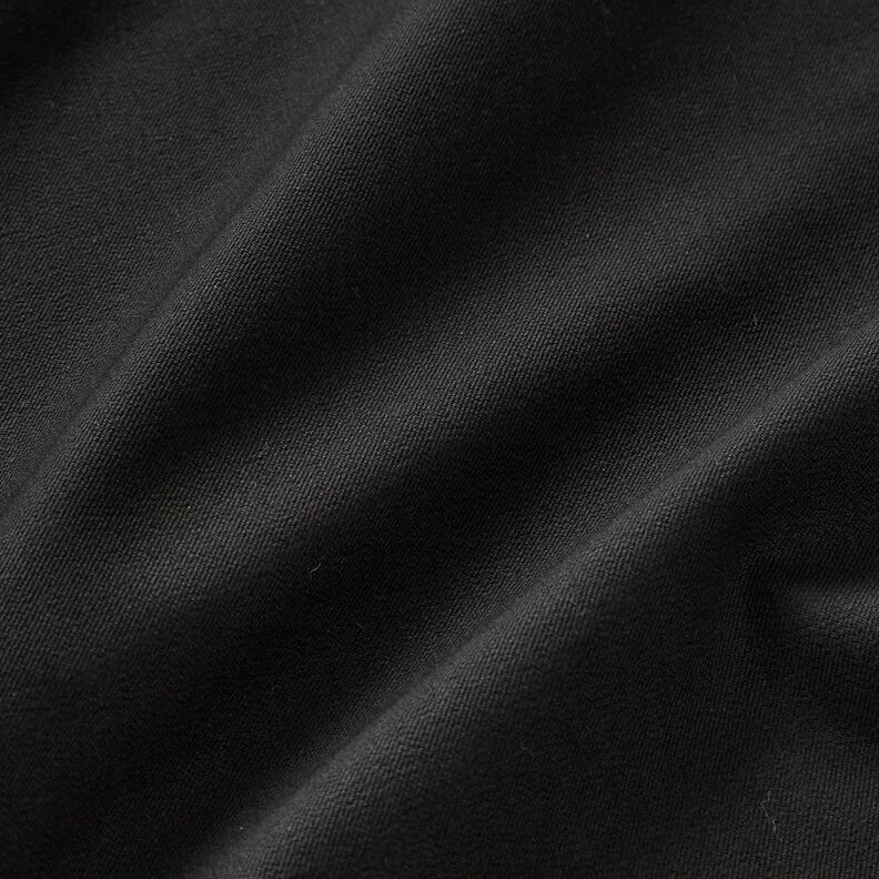 Stretch moyen uni pour pantalon – noir,  image number 2