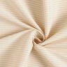 Tissu stretch à rayures horizontales élastique longitudinalement – beige,  thumbnail number 3