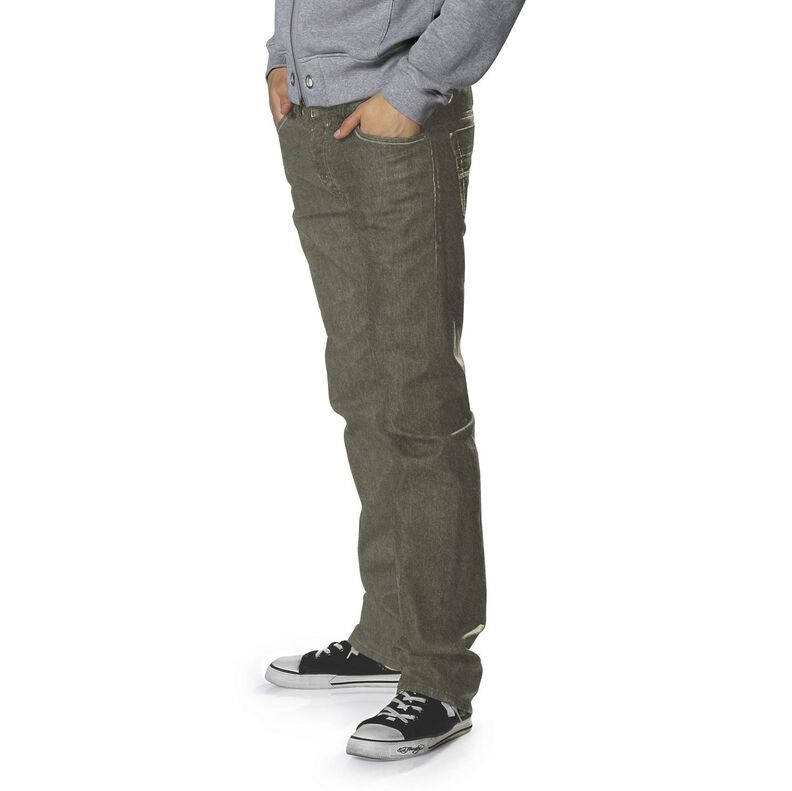 Denim de coton stretch mélangé moyen – gris pierre,  image number 7
