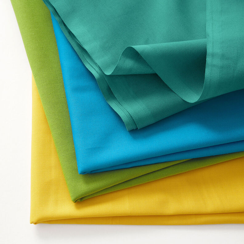 Tissu en coton Cretonne Uni – vert genévrier,  image number 4