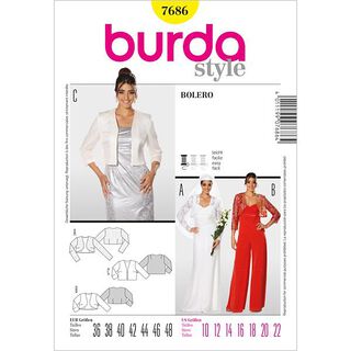 Veste / boléro, Burda 7686, 