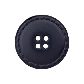 Bouton en cuir 4 trous – bleu roi, 